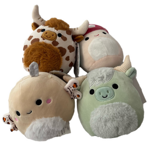 Squishmallows KellyToy Lot of 4 Cute Plush Animal Toys Set Size Small